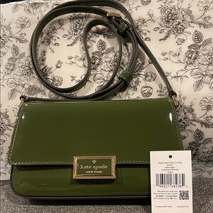Kate Spade Regan Patent Crossbody Bag. Color is Enchanted. Gold hardware NWT